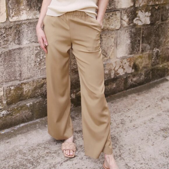 Lafayette 148 Organic Silk Crepe De Chine Perry Pant